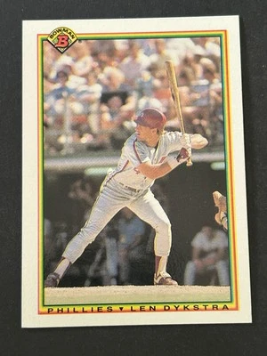 1990 Bowman #152 Len Dykstra Philadelphia Phillies - Image 1 of 2