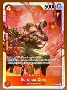 Roronoa Zoro ST21-015 SR One Piece Card TCG NM - Picture 1 of 2