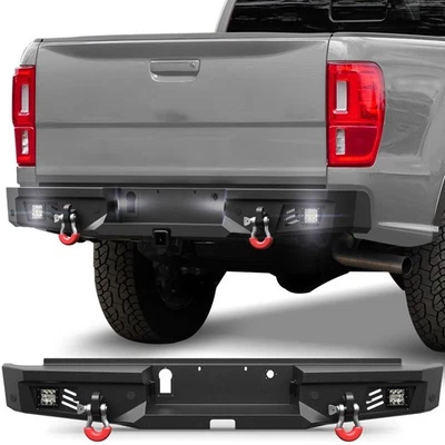 For Ford Ranger (Excluding Wildtrak)2019-2023 Rear Bumper with 18W LED Lights  Foto 1 de 4