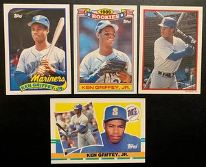 Ken Griffey Jr RC 1989 Topps negociado #41T - 1990 Topps brillante, grande y novatos @D1 - Imagen 1 de 4