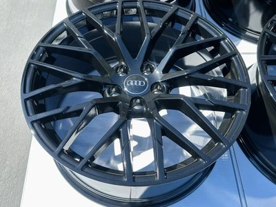 4 NEW 19" Wheels Fits Audi A4 S4 A5 S5 A6 S6 A7 S7 A8 S8 Q3 Q5 SQ5 Q7 Black Rims - Image 1 of 4
