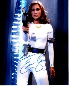 Foto holograma certificado de autenticidad firmado por ERIN GRAY Buck Rogers siglo 25 Wilma Deering - Imagen 1 de 2