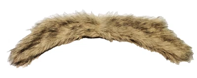 Vintage Beige Faux Fur Coat Jacket Neck Collar Satin Backing Removable - Image 1 of 4