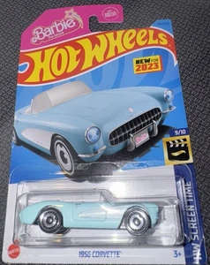 Hot Wheels 2023 Barbie The Movie #183/250 #9/10 Baby Blue 1956 Corvette HWST - Picture 1 of 5