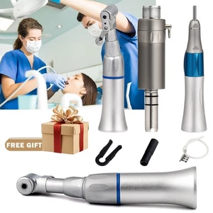 Dental Slow Low Speed Handpiece Contra Angle Straight Motor E-Type 2/4Hole Kit - Picture 1 of 22
