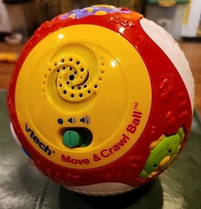 VTech Move And Crawl Ball Sounds Lights Music Action Interactive Toy Tested  - Picture 1 of 5