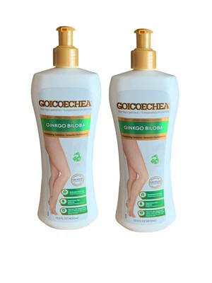 2 Packs Goicoechea Ginkgo Biloba Body Lotion Leg Smoothing Moisturizing 13.5 oz - Image 1 of 4