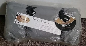 NUOVA coperta Minky Couture testurizzata peluche grigia viaggio 36 x 60" nuova con etichetta - Foto 1 di 5