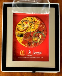 GIOCHI OLIMPICI DI PECHINO 2008 / COCA-COLA & MCDONALD'S PUZZLE SPILLE SET / SPONSOR - Foto 1 di 10