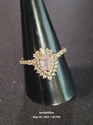 Bomb Party RBP7445,Style is Eternal-Sz 10 Lab Created 粉色石英玫瑰金 — 第 1/4 张图片