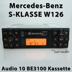 Original Mercedes W126 Radio Audio 10 BE3100 Becker Kassettenradio S-Klasse V126 - Bild 1 von 10