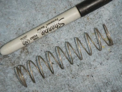 Carb throttle piston slide return spring 1975 1976 Kawasaki KT250 KT 250 TRIALS - Image 1 of 3