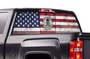 Window Wrap Vision Graphics Decal for GMC Sierra Chevy Silverado 14-17 AMEND - Picture 1 of 1