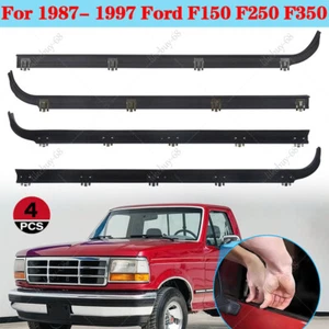 4 Weatherstrip Window Moulding Trim Seal Belts for 1987-1997 Ford F150 F250 F350 - Picture 1 of 15