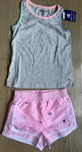 New Girls Size 5 Champion Athtletic Outfit, Tank Top & Shorts - Picture 1 of 4