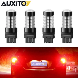 Kit de 4 bombillas traseras inversas 3157 luces LED 3156 3156 rojas de parada de freno - Imagen 1 de 12