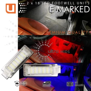 2x LED WHITE BLUE RED Footwell Door Courtesy Interior Light F20 F21 F22 F30 F31 - Picture 1 of 10