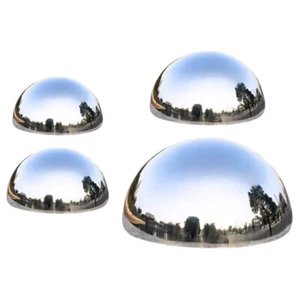 4 Pcs Reflective Decorative Balls Hemisphere Gazing Outdoor Spheres - Picture 1 of 12