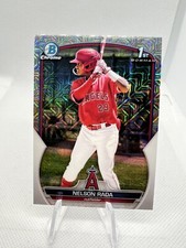Nelson Rada 1st Rookie Card Mojo Refractor 2023 Bowman Mega Box #BCP-132 Angels