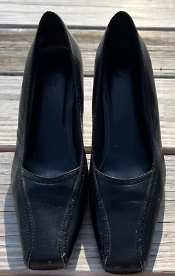 * Zapatos de tacón vintage Lifestride negros talla 7,5N 2,5 pulgadas zapatos de cuero Foto 1 de 4