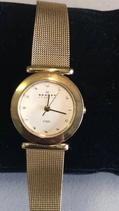 Women's Skagen Denmark Steel Diamond Watch 107SGSD - Picture 1 of 8