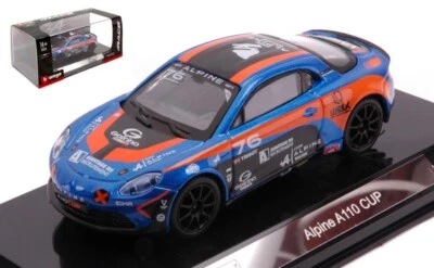 MODELLINO AUTO STATICO BURAGO ALPINE A110 CUP #76 CON VETRINA SCALA 1:43 - Immagine 1 di 4