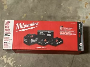Milwaukee M18 Red Lithium High Output HD 12.0 & CP 3.0 Battery Pk #48-11-1812P3 - Picture 1 of 4