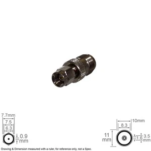 Coax RF Antenna Adapter Connector Converter SMA Male TNC Female - Picture 1 of 3