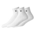 FootJoy Men's ComfortSof Quarter 3-Pack Socks White Size 7-12
