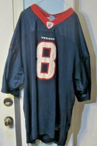 David Carr #8 Reebok Gr. 56 NFL Equipment On Field Stitched Blau Trikot GEBRAUCHT - Bild 1 von 3