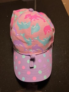Very Cute and Colorful Dolphins Themed Girls Cap from Sea World strap back - Picture 1 of 4