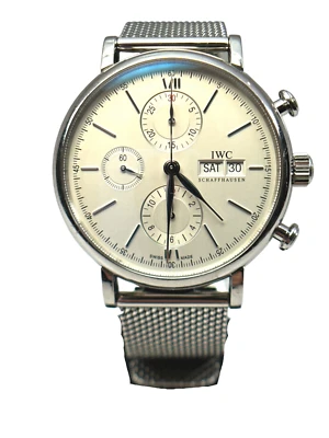 IWC Portofino Chronograph IW391028 Stainless Steel Silver Dial Automatic Watch  - Image 1 of 4