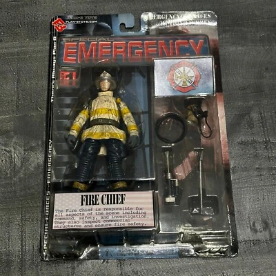Figura de Acción Plan-B Fuerzas Especiales Servicios de Emergencia Jefe de Bomberos Sellado 2003 Foto 1 de 2