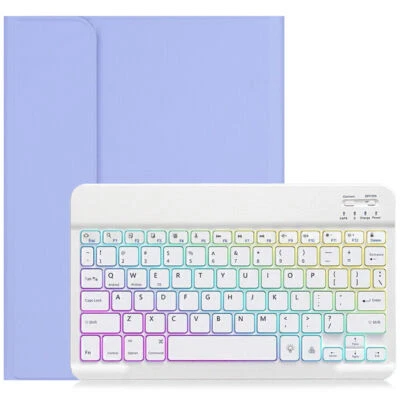 Backlit Keyboard Mouse Case Cover For Samsung Galaxy Tab A8 A7 S9 S8 S7 S6 Lite - Image 1 of 4