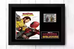Deadpool & Wolverine Stunning Framed Film Cell Display Cast signed + COA - Imagen 1 de 3