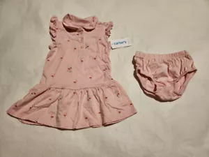 NWT Carter's Flamingo Short Sleeve Dress 18 Months Baby Girl - Picture 1 of 1