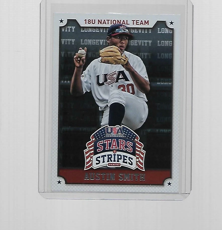 2015 PANINI USA BASEBALL STARS & STRIPES LONGEVITY AUSTIN SMITH #9 - Image 1 of 1
