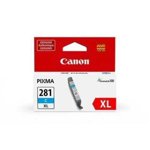 Canon Pixma Chromalife100 Genuine Ink Cartridge 281 Cyan XL Cli-281xl C