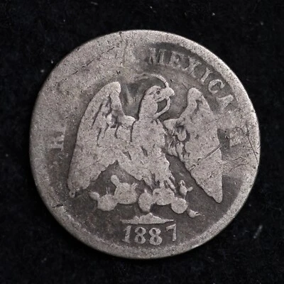 1887 ESTADOS UNIDOS MEXICANOS 5 CENTAVOS Mo M B220 KG - Image 1 of 2
