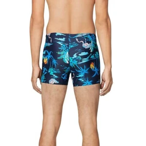 Speedo 7730210 Square Leg Swim Trunk Tie Dye Ibiza Blue XL - Picture 1 of 2