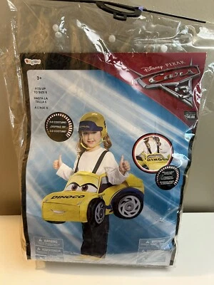 Disney Pixar Cars 3 Dinoco 3D Ride in Car Halloween Costume, Yellow, Unisex HTF! - Image 1 of 4
