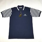 Vintage 90er Slazenger Mt Airy Golfschläger Herren Größe Large L marineblau Poloshirt Neu aus altem Lagerbestand