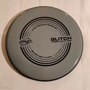 MVP Disc Golf Neutron Glitch Soft Putter Hybrid Catch 1/7/0/0 Grigio 151 Grammi - Foto 1 di 3