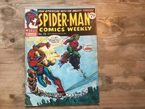 MARVEL COMICS SPIDER-MAN ( COMICS WEEKLY) No 72 JUNE 1974 ( U.K. 7p ) - Picture 1 of 8