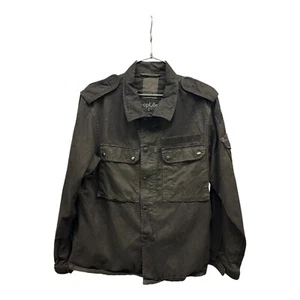 Vintage French Army Military Jacket w/ Tiger Wing Graphic at Back. SEE! sz: M - Picture 1 of 9