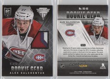 2013 Panini Anthology Titanium Update Gear /25 Alex Galchenyuk Rookie Patch RC