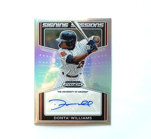 2022 Prizm Draft Picks Donta' Williams Signing Sessions #SS-DW Silver Prizm Auto