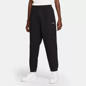 MENS NIKE SOLO SWOOSH FLEECE PANTS_BLACK/WHITE DX1364-010-SIZE M - Picture 1 of 4