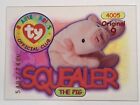 Carte à collectionner bébé TY Beanie, originale 9, rouge crieur #5492/7480