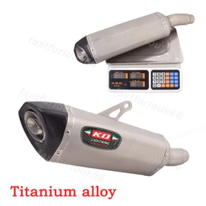 Titanium Alloy Exhaust Tips For Kawasaki Ninja ZX6R 2023-2024 Mufflers Pipe Tube - Picture 1 of 10